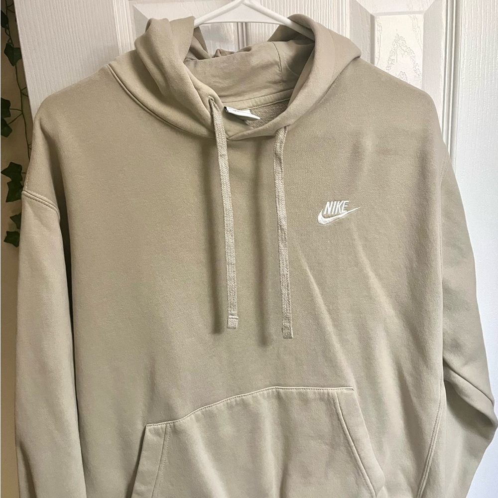 Large Mens Cream Nike Pullover